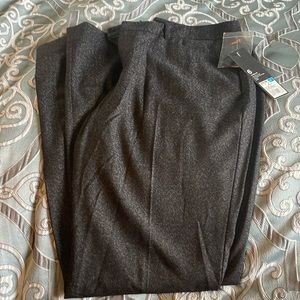 Dark gray slacks